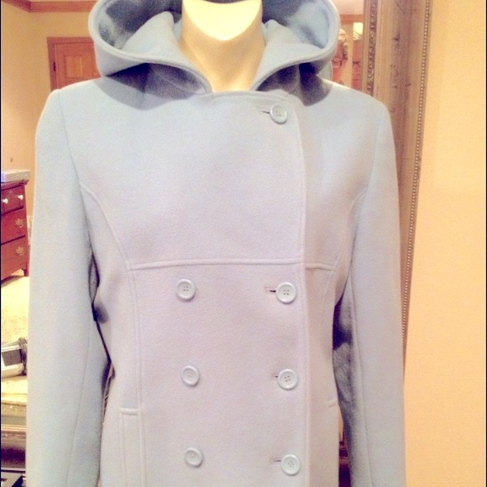 ANN KLEIN Powder blue coat.